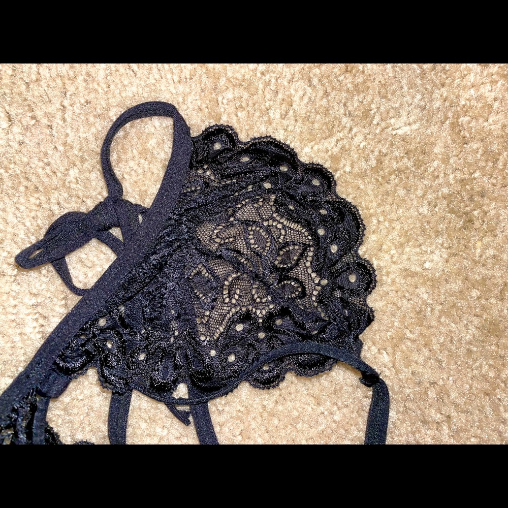 SHEIN Strappy Lace 3-Piece Set